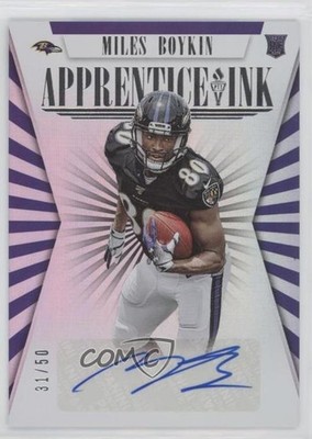 2019 Panini Passing the Torch Silver 31/50 Miles Boykin Rookie Auto RC 0nr3