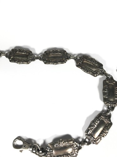 Cinturón de cadena para mujer XS-S plateado de colección medallón floral metal vestido clásico informal - Imagen 6 de 11