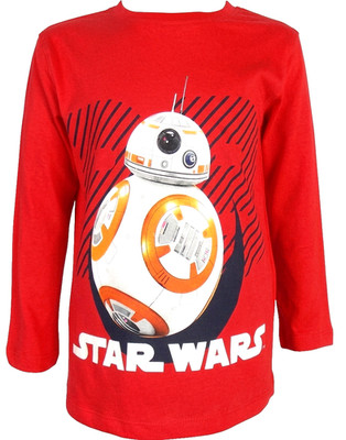STAR WARS 110 LANGARM T- SHIRT R2D2 ROBOTER LANGARMSHIRT UNIVERSUM WELTALL NEU