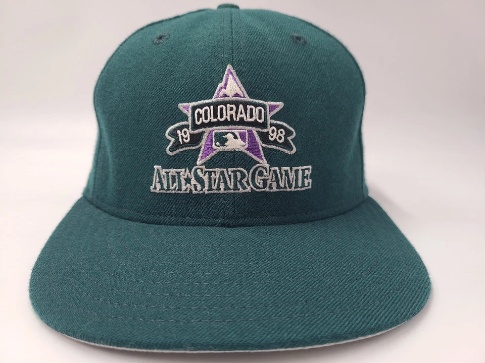 Vintage Colorado Rockies 1998 All Star Game New Era 59Fifty Fitted 7 1/2 Hat Cap - Image 2 of 4