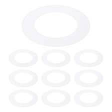 10Pcs 3" ID 4.7" OD Plastic Trim Ring Translucent Matte White Goof Rings