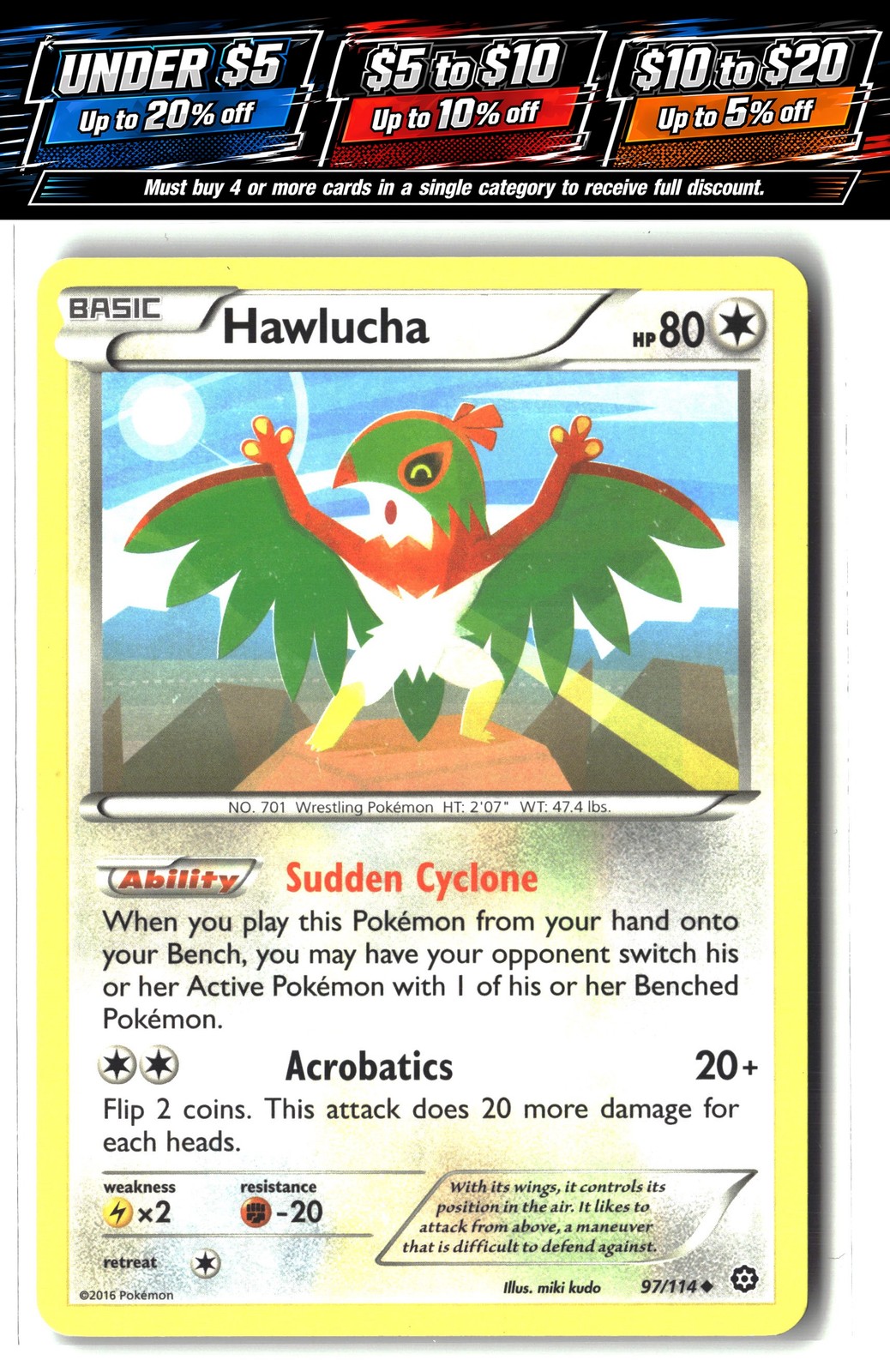 XY - Steam Siege #97/114 Hawlucha