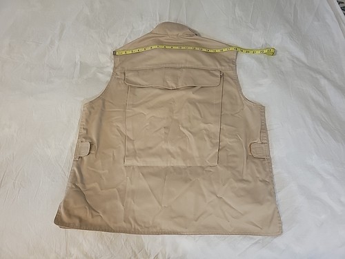 Vintage Banana Republic Safari Jacke Weste Herren Gr. L Kapuze Angeln Jagd Taschen - Bild 10 von 11