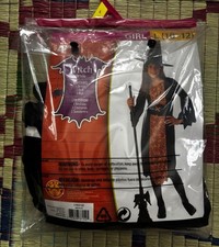 Rubie's Witch Costume Complete Outfit Black Orange L 10-12 Elastic