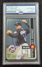 REY ORDONEZ Signed MLB Showdown Baseball Card-NEW YORK METS-PSA