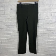 Quince Ultra Stretch Ponte Knit Straight Leg Pants Womens S Olive Green Office