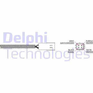 Sonda lambda Sonda planare ES20170-12B1 DELPHI per HYUNDAI KIA