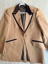 Vintage After Six Piece Tan Tuxedo Jacket w/B...