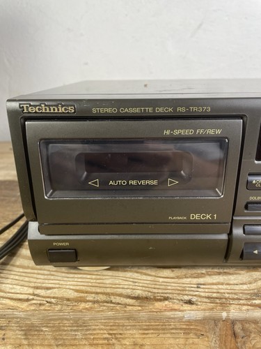 Cassettiera doppia vintage Technics RS-TR373 HX PRO made in Japan testata LEGGI - Foto 2 di 12
