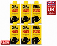 Bull Brand Lighter Fluid 100ml Pack of 6 Universal Refill for Fluid Lighters UK