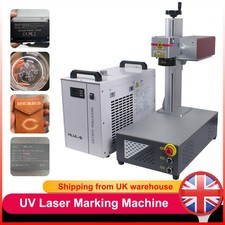 UK Stock 5W UV Laser Engraver Marking Machine For Glass Metal Acrylic Nameplate