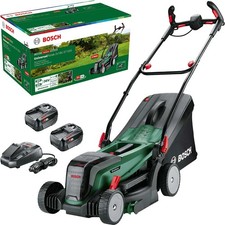 Image of Bosch UNIVERSALROTAK 2X18V-37-550 P4A 36v Cordless Rotary Lawnmower 370mm 2 x 4a