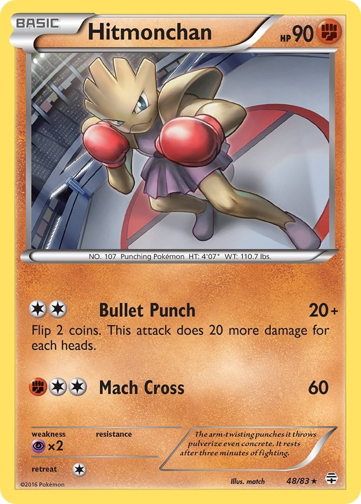 Hitmonchan Generations 48/83 LP Pokemon