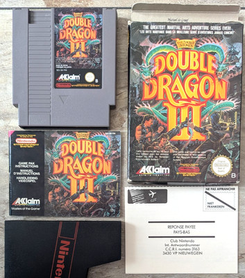 Double dragon III 3 the sacred stones Nintendo NES