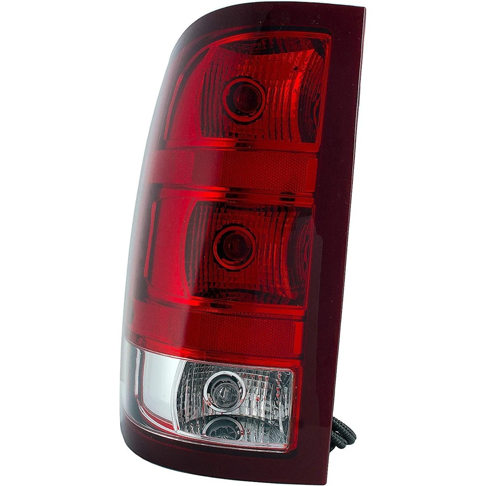 Luz trasera izquierda transparente y roja Dorman 1611236 para GMC Sierra 1500 2007-2013 Foto 4 de 4
