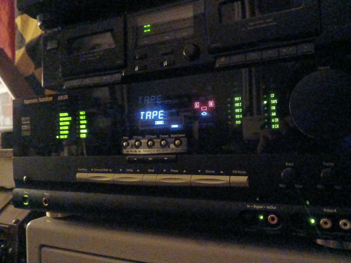 Harman Kardon AVR 520 7.1 Channel 75 Watt Receiver For Parts Turns