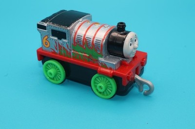 Thomas & Friends Percy Silver with Green Flames Push Along Train Metal 2020