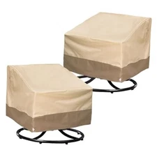 Patio Chair Covers for Outdoor Lawn Furniture Waterproof - 600D Heavy Duty and 