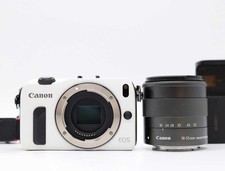 Canon EOS M Mirrorless Digital SLR Camera White 18-55mm Lens Exc Z6920A
