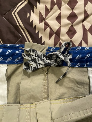 Aftco x Mercury Fishing Shorts Aftech Cargo Beige 10” Inseam Men’s Size 38 - Picture 9 of 13