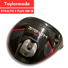 TaylorMade STEALTH 2 PLUS 5W 18* Fairway Wood Head Right Hand USED D6839