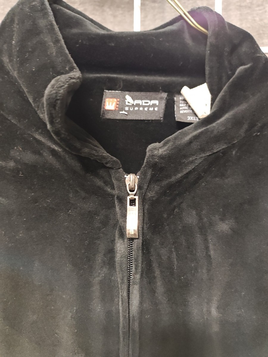 VTG 90s DADA Supreme Men's Size 3XT Velour Full Zip Rare | eBay