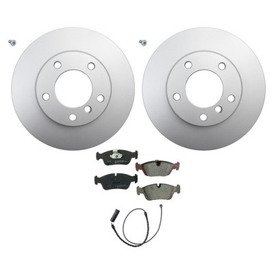 Hella Front Rotors Low-Met Disc Brake Pad Kit For E30 E36 E46 318i 325i 328i Z3