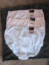 NEW Bali Full Cut Fit Brief Panty 3XL 10 NWT Stretch Cotton Brief 2324 3 PACK