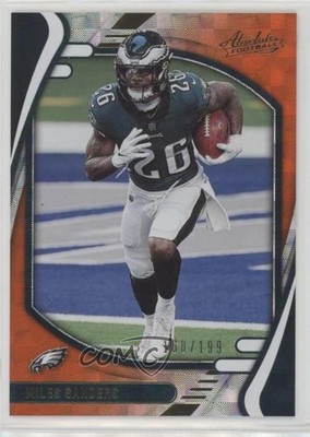 2021 Panini Absolute Orange Mosaic 168/199 Miles Sanders #78 0p9m