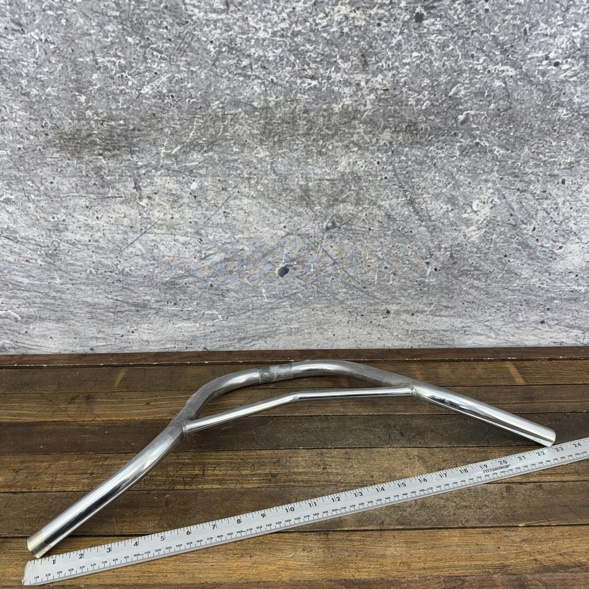 Vintage BMX V-Bar Handlebars Chrome 22.2 Clamp Steel Old School