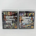 Bundle Lot Grand Theft Auto IV 4 (No Map) & 5 V (CIB) PlayStation 3 PS3 - Tested