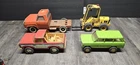 Lot Of 4 Vintage Steel Tonka Tow Toys Jeep Truck Forklift Nylint Bronco Ranger