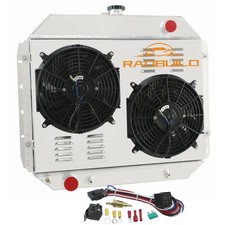 CU433 3 Row Aluminum Radiator for 1966-1979 Ford F100 F150 F250 F350 F500 Bro...