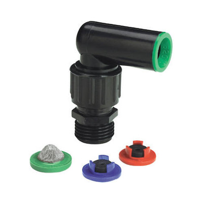 Raindrip R335CT Sprinkler Riser Adapter, Multi-Inlet x 1/2-In. Tubing, Swivel