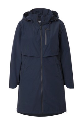 Ulla Popken Damen große Größen Parka Zipper Seitenschlitze Kapuze