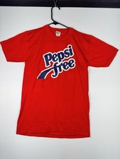 VTG 80s Pepsi Free T-Shirt NOS Made USA Moorewear Deadstock Size M Single Stitch