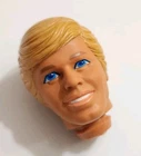 BARBIE KEN HEAD ONLY BLONDE MOLDED HAIR 1980s VTG FOR REPLACEMENT OR OOAK DOLL