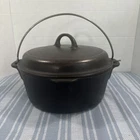 Vintage Wagner ’s 1891 Original Cast Iron 5 Qt Dutch Oven with Lid Made in USA