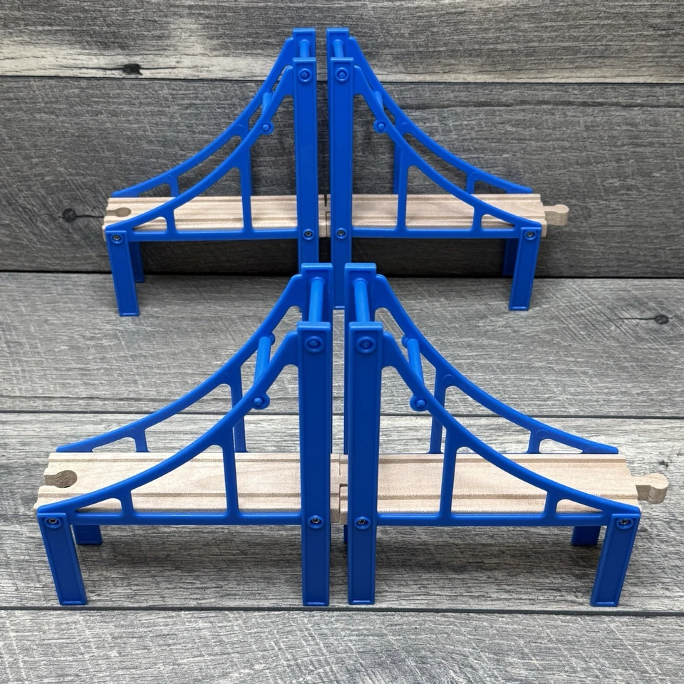 Large Lot of Wooden Track & Bridges for Brio / Thomas Trains - 106 Pieces - Image 2 of 4