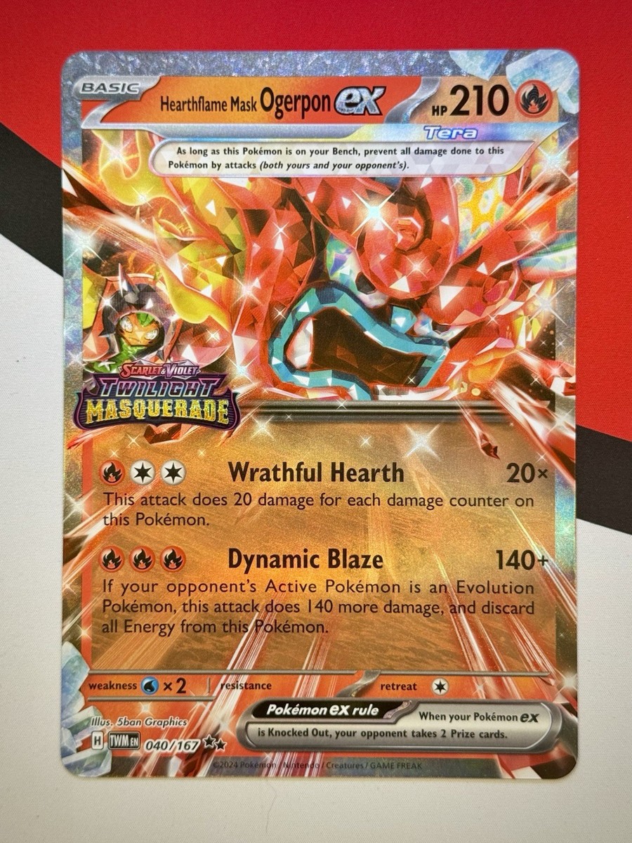JUMBO Oversized Hearthflame Mask Ogerpon ex Oversized 040/167