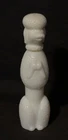 Vintage Avon Milk Glass Poodle Perfume Bottle - EMPTY