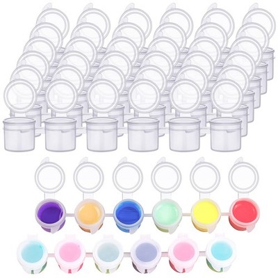 36 Pcs Empty Paint Pots, Small Paint Containers with Lids, Easy Open Acrylic ...