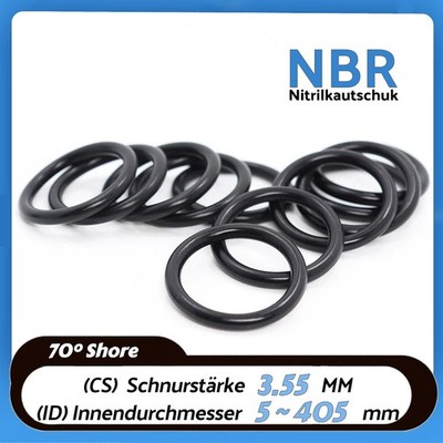 O Ring Innen Ø 5~405mm x Schnurstärke 3,55mm NBR 70 Dichtring O-Ring Gummiring