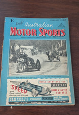 Vintage Magazine  Australian Motor Sports Feb 1949 Great Car and Motorcycle Ads
