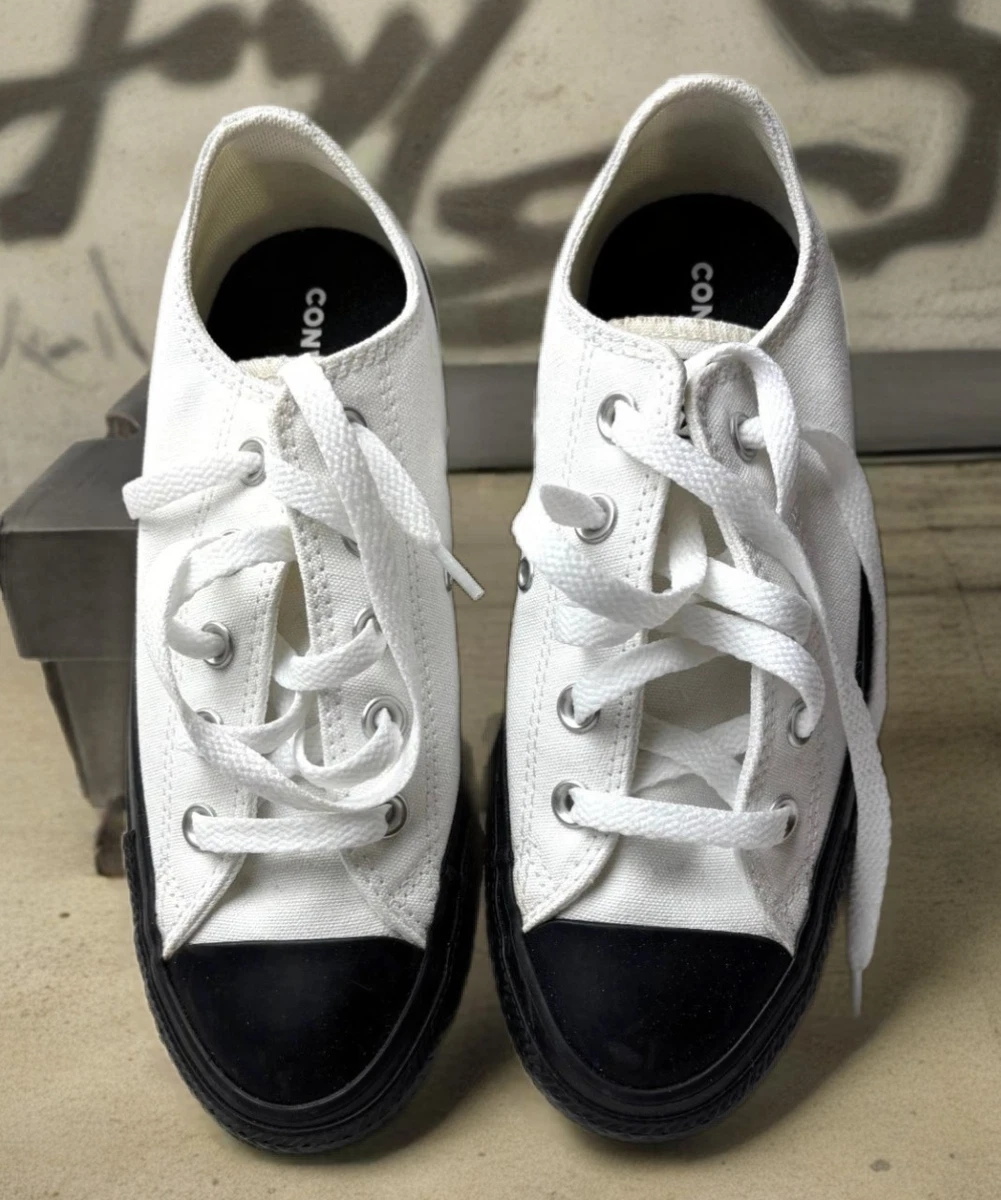 Unisex Converse Jack Purcell Canvas Low SCHWARZ / WEISS M-4 / W-6