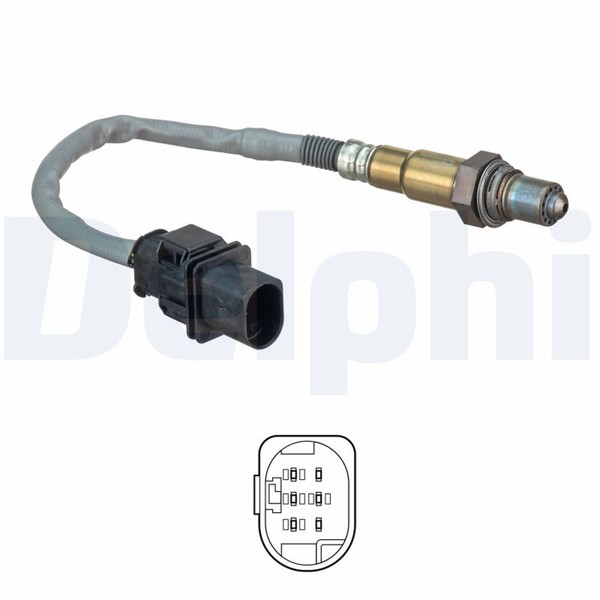 Delphi Lambdasonde Sensor Abgassteuerung ES20555-12B1 FüR BMW E63 E91 E93 E60 1-image