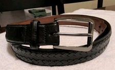 Brighton Men's Black Leather Belt Size 40