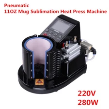 Ving Pneumatic 11OZ Mug Sublimation Heat Press Machine for Mugs Cup, 220V