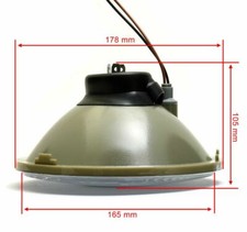 Vetro Faro Anteriore Parabola Moto Universale Omologata Fanale 7  Pollici Rigato