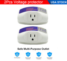 2 Pack US Voltage Protector Surge Home Refrigerator Power Outlets Socket 120V